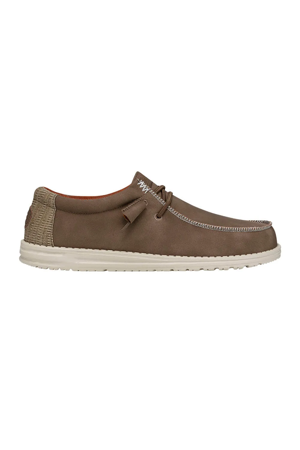 HEYDUDE Men’s Wally Fabricated Leather Shoes in Tan | 40607-265