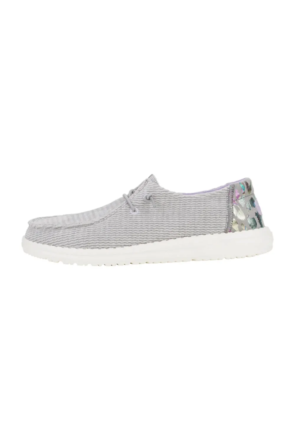HEYDUDE Women’s Wendy Corduroy Leo Shoes in Grey | 41915-030