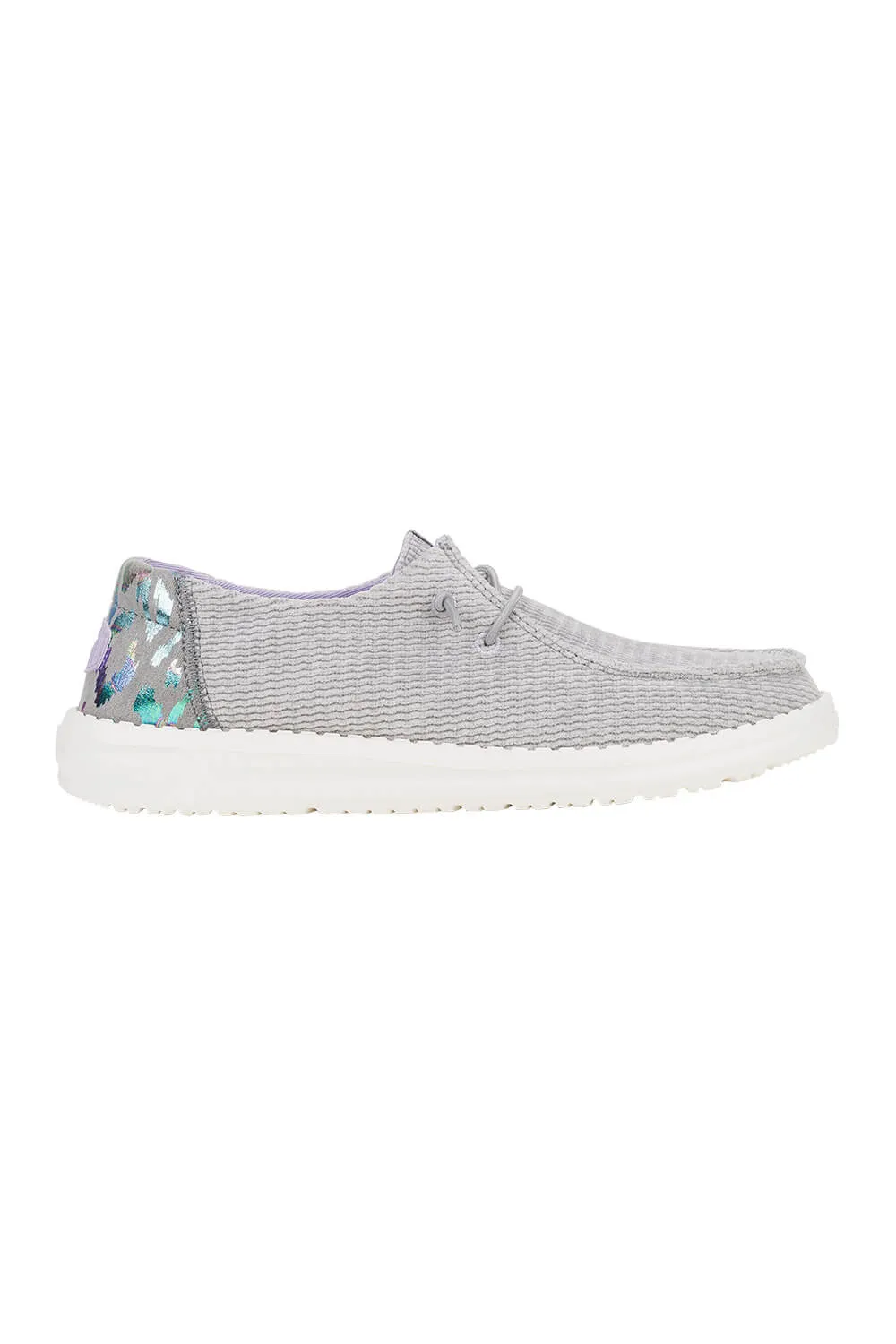 HEYDUDE Women’s Wendy Corduroy Leo Shoes in Grey | 41915-030