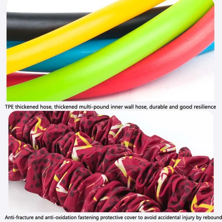 Home Fitness Chest Expander Multifunctional Arm Training High Elastic Pull Rope, Specification: 30kg (Lightning Red)