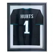 Jalen Hurts Philadelphia Signed Framed Black Football Jersey JSA Hologram