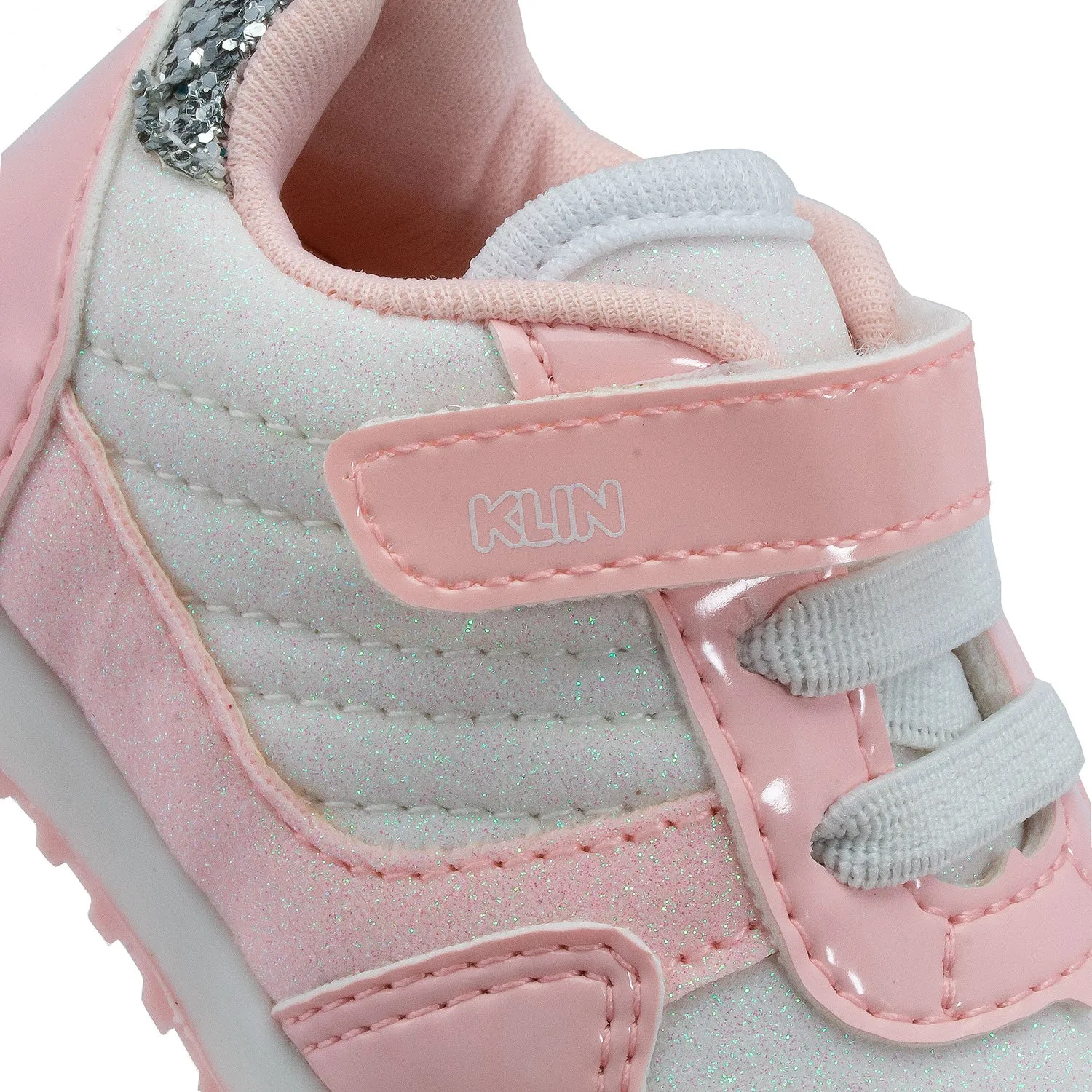 KLIN Mini Walk Tennis - White/Light Pink