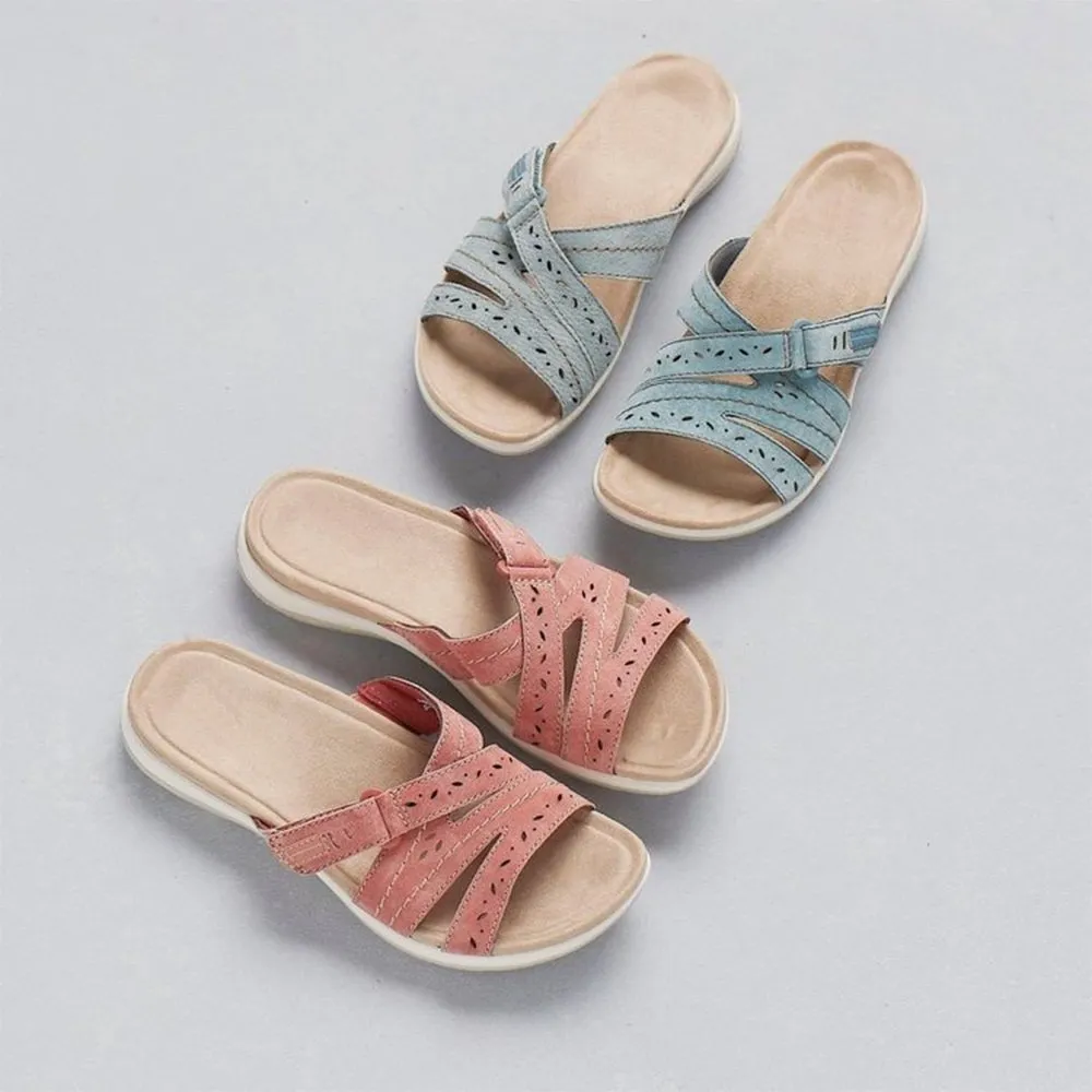 Leather Soft Footbed Orthopedic Arch-Support Sheos