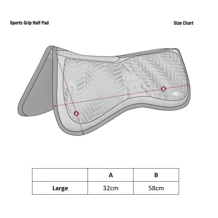 LeMieux Sports Grip Memory Half Pad