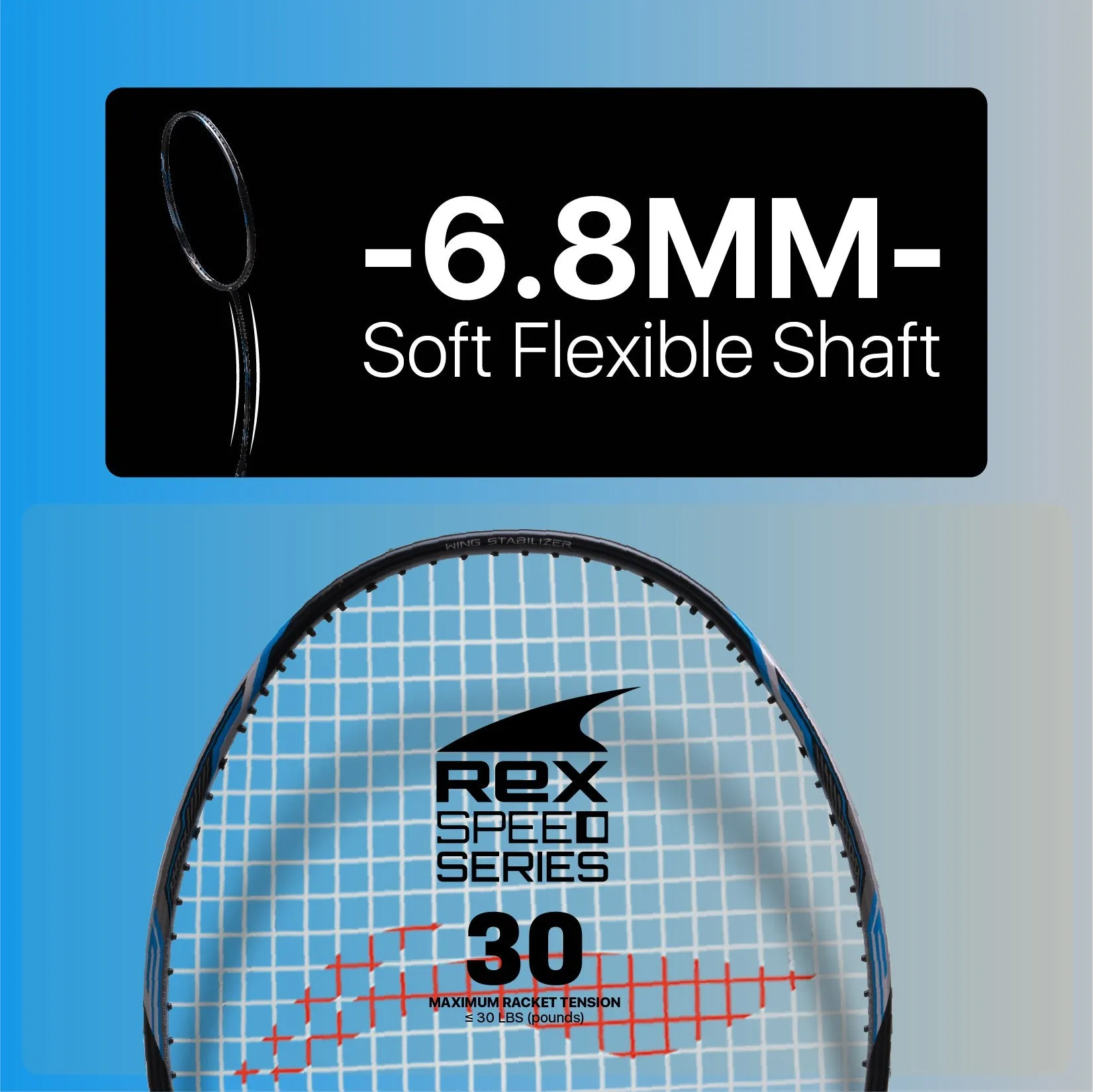 Li-Ning Tectonic 3R Strung Badminton Racquet (Silver / Blue / Black)