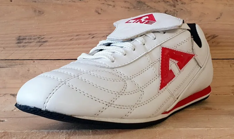 LINE STREEK Low Leather Trainers UK9/US9.5/EU43 STREEK White/Red/Black