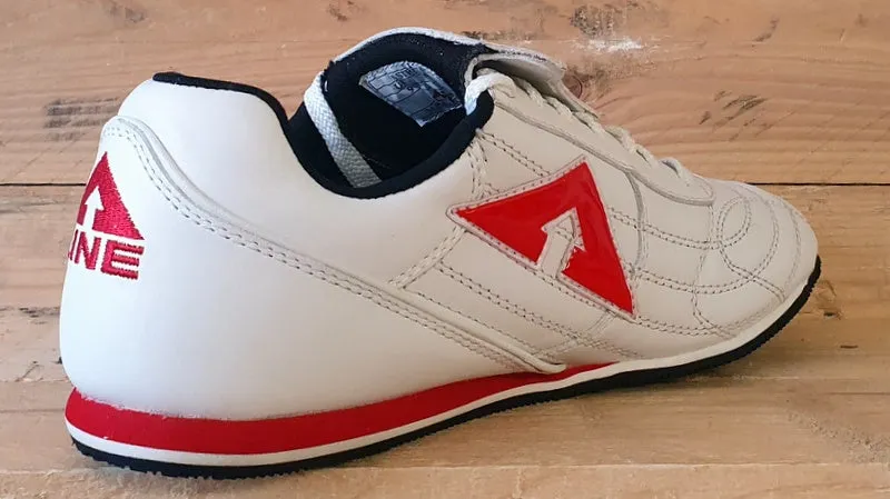 LINE STREEK Low Leather Trainers UK9/US9.5/EU43 STREEK White/Red/Black