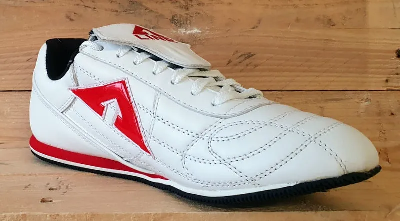 LINE STREEK Low Leather Trainers UK9/US9.5/EU43 STREEK White/Red/Black