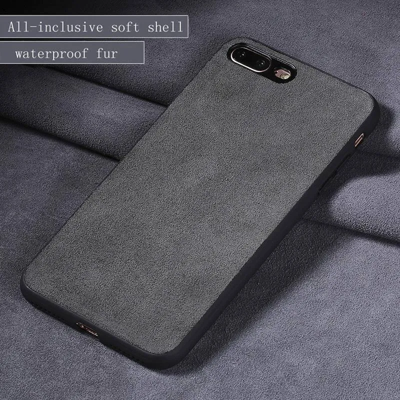 Luxury Suede Leather Iphone Cases