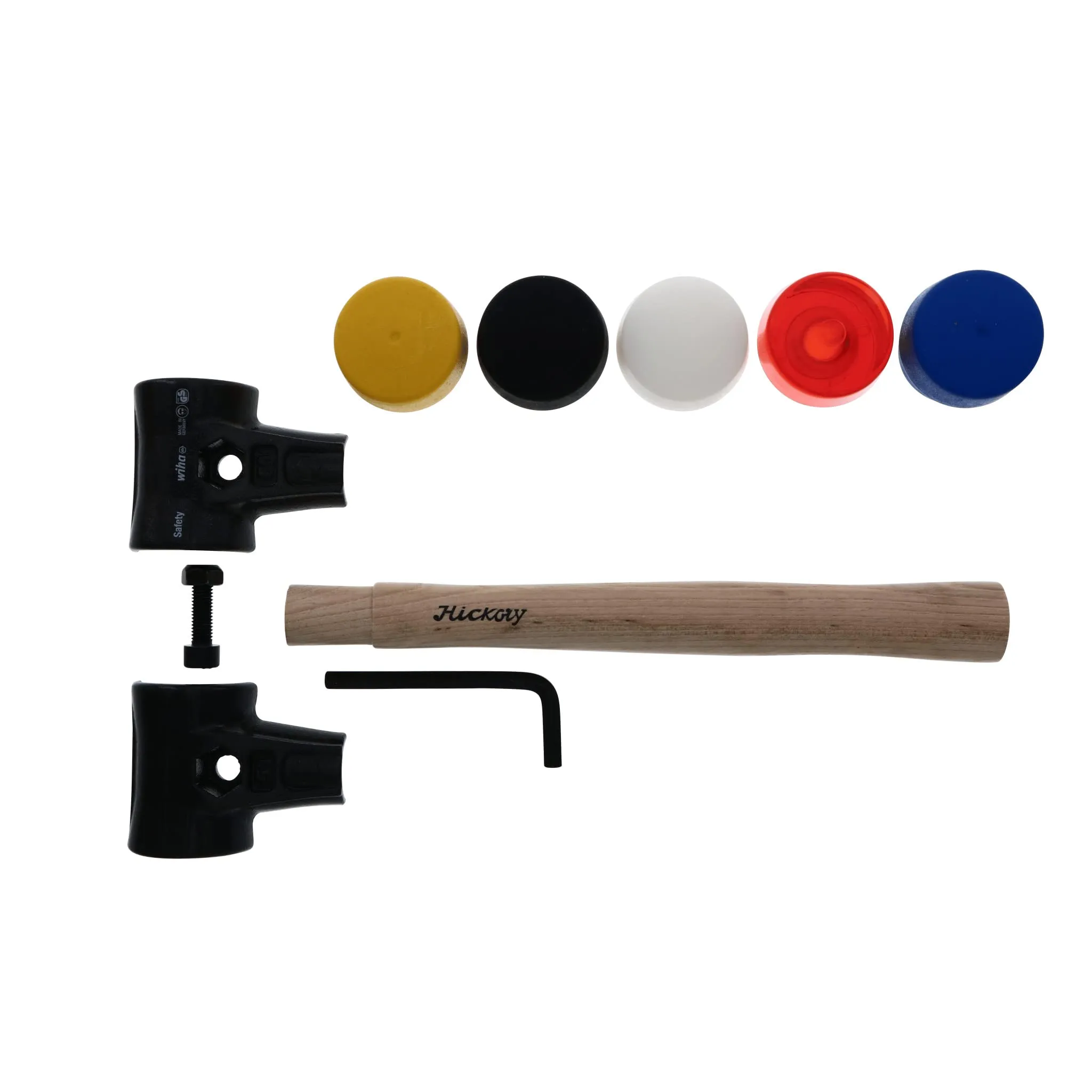 Malleable Cast Iron Split Head Mallet Set, 7 Piece