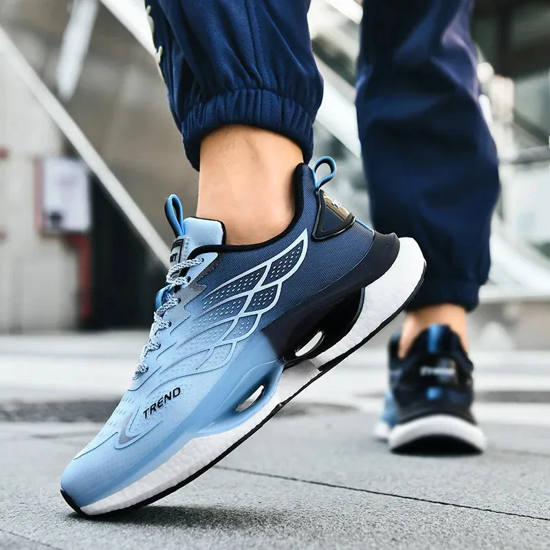 Men Casual Mesh Sneakers 2024 New Autumn Men Fashion Running Shoes Twist Buckle Non-slip Breathable Outdoor Soft Sport Shoes