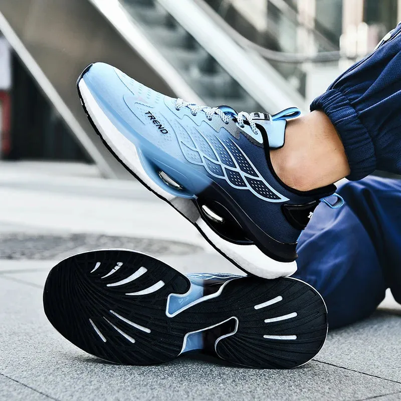 Men Casual Mesh Sneakers 2024 New Autumn Men Fashion Running Shoes Twist Buckle Non-slip Breathable Outdoor Soft Sport Shoes