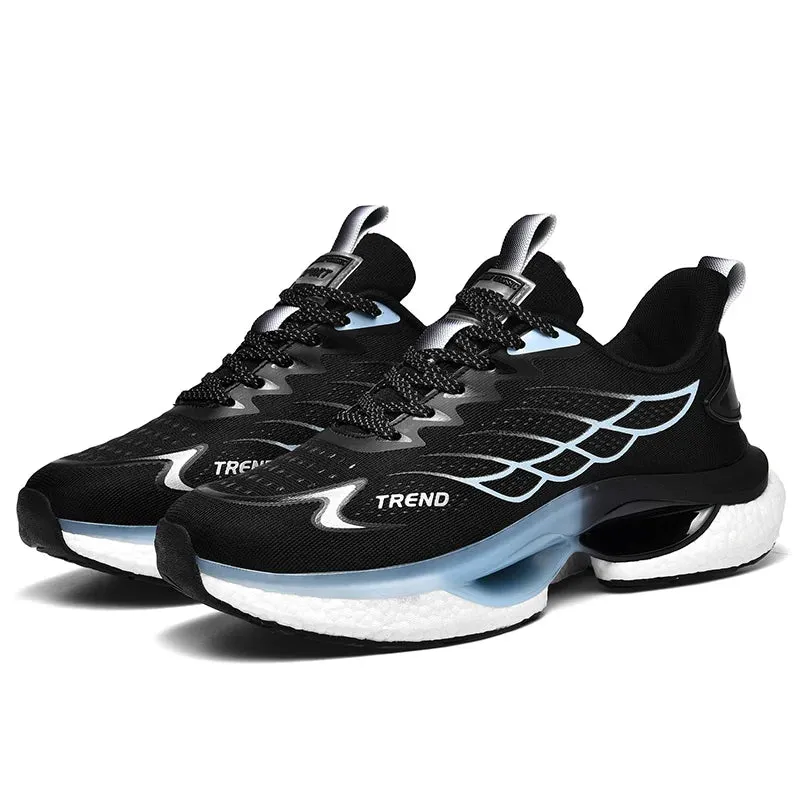 Men Casual Mesh Sneakers 2024 New Autumn Men Fashion Running Shoes Twist Buckle Non-slip Breathable Outdoor Soft Sport Shoes