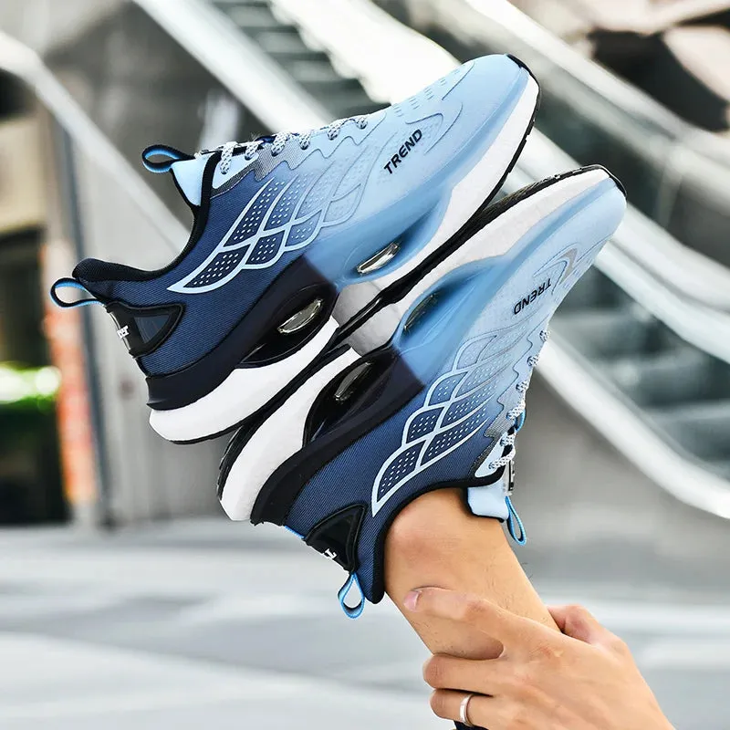 Men Casual Mesh Sneakers 2024 New Autumn Men Fashion Running Shoes Twist Buckle Non-slip Breathable Outdoor Soft Sport Shoes