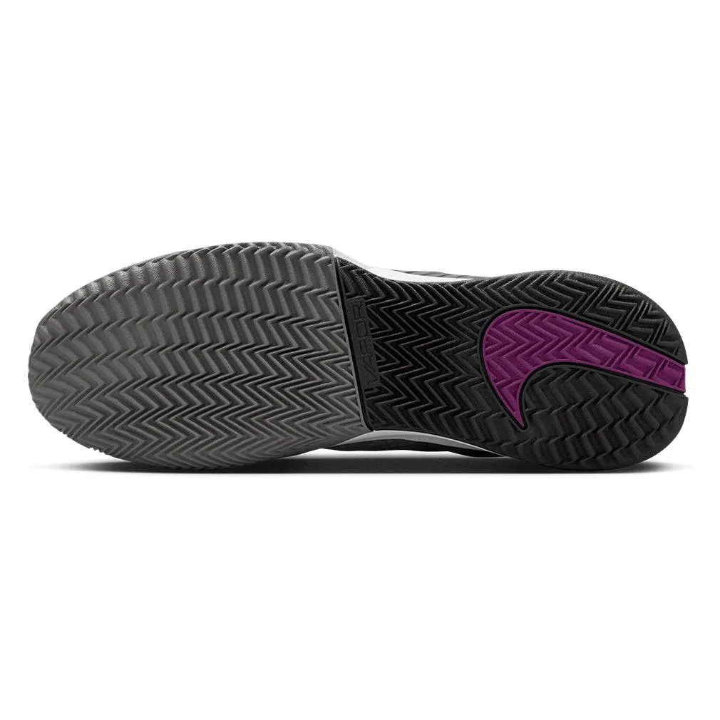 Men`s Air Zoom Vapor Pro 2 Clay Tennis Shoes Smoke Grey and Sangria