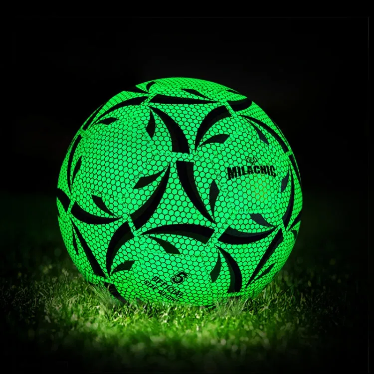 MILACHIC Night Light Competition Training Wear-Resistant PU Football(No.4 5061)