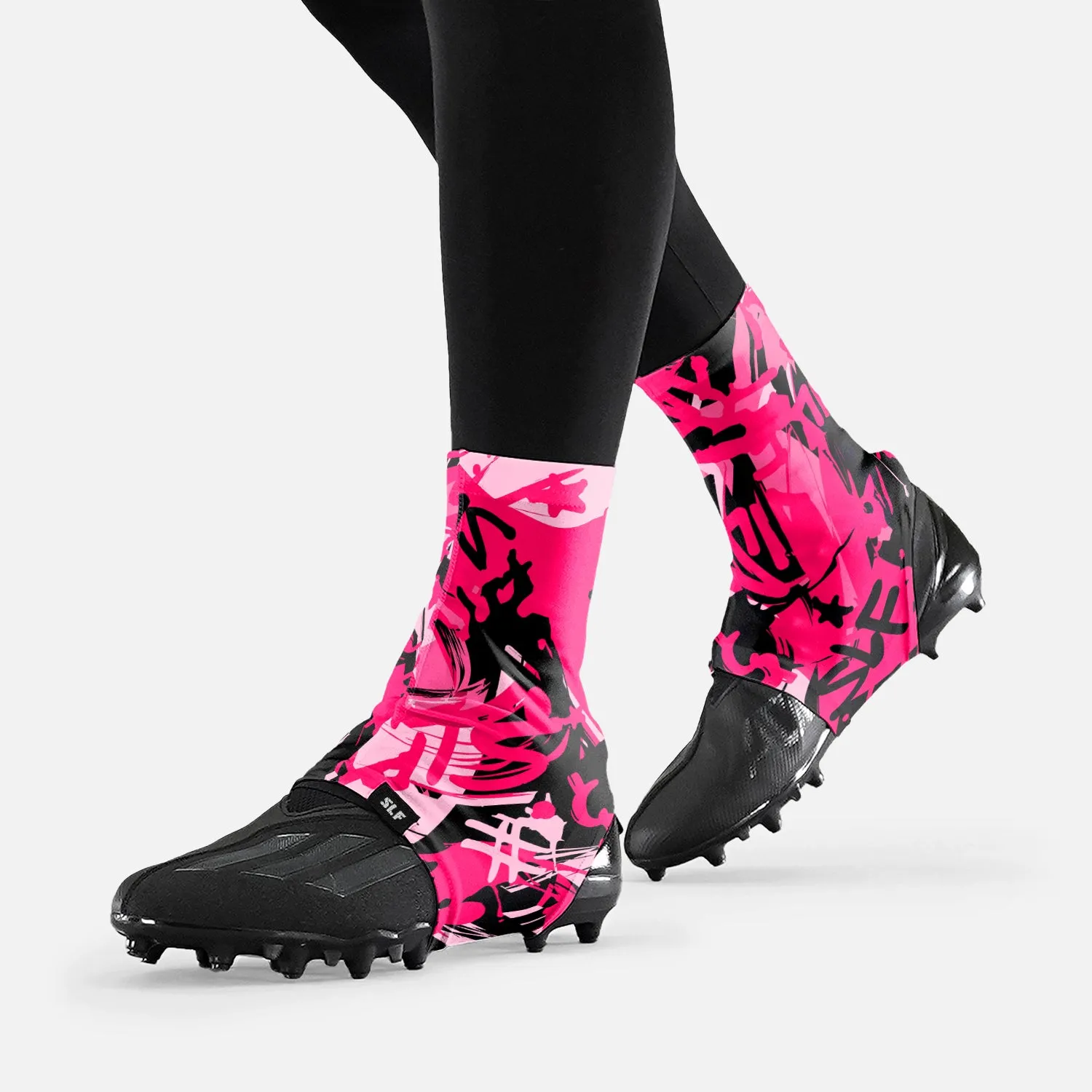 Milan Pink Spats / Cleat Covers