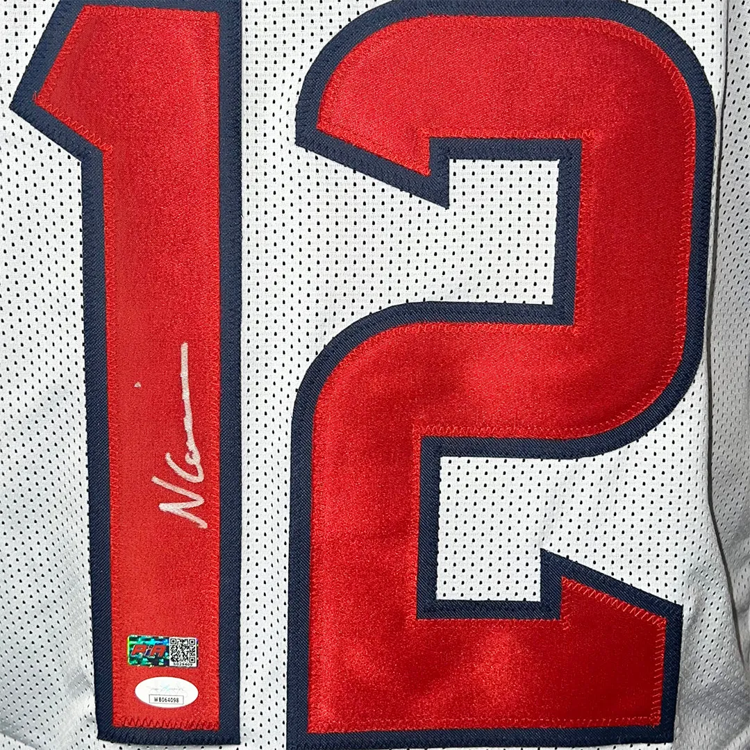 Nico Collins Signed Houston White Football Jersey (JSA)
