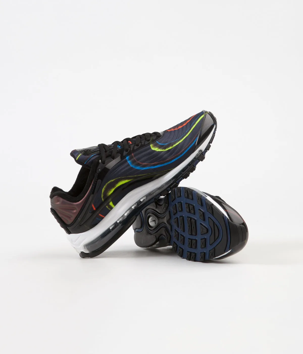 Nike Air Max Deluxe Shoes - Black / Black - Midnight Navy - Reflect Silver