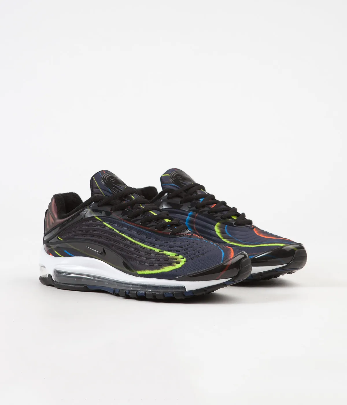 Nike Air Max Deluxe Shoes - Black / Black - Midnight Navy - Reflect Silver