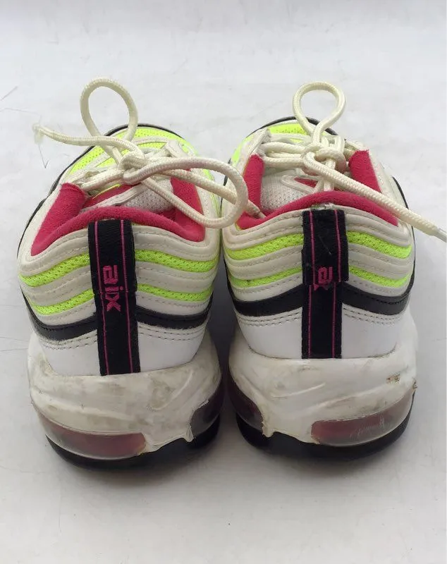 Nike Boys Air Max 97 White Green Running Athletic Shoes - Size 7Y