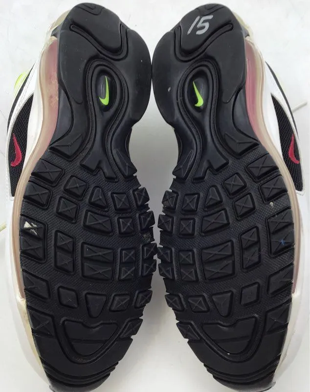 Nike Boys Air Max 97 White Green Running Athletic Shoes - Size 7Y