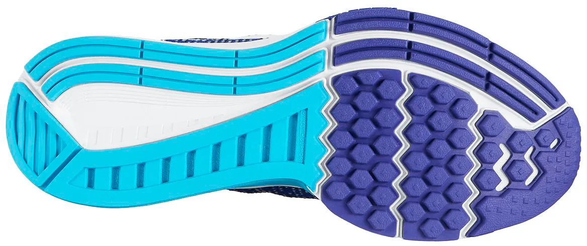 Nike Womens Air Zoom Structure 19 Running Shoes UK 4 Concord Blue- White