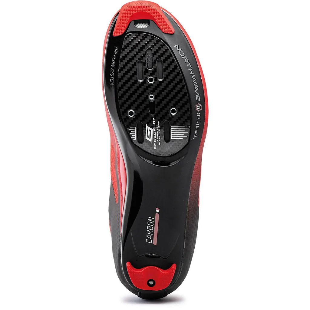 Northwave Storm Carbon Shoes - Red/Black