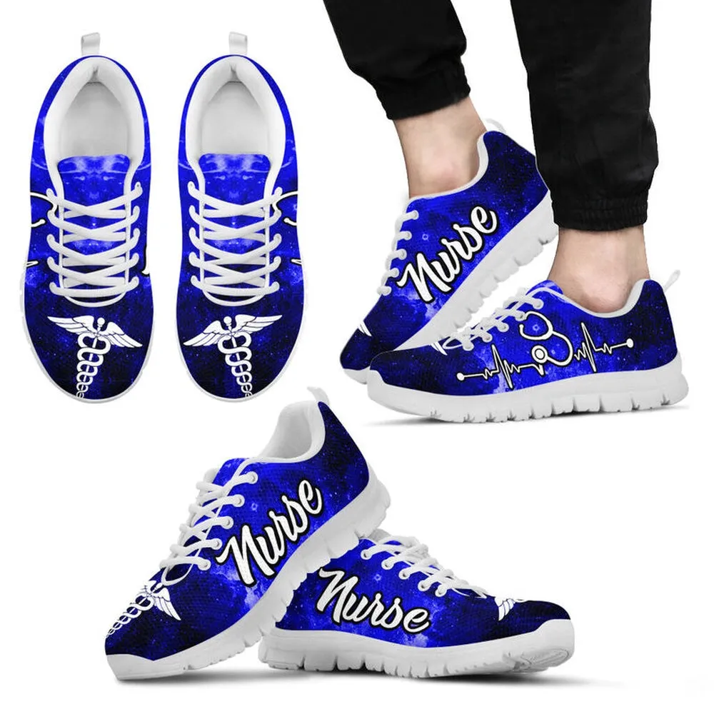 Nurse Sneaker, Nurse Blue Sneakers Shoes, Best Shoes For Nurses