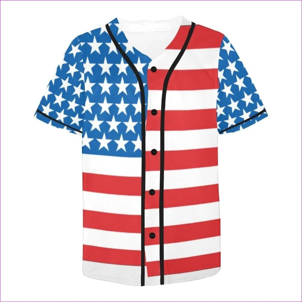Patriotic Men's Baseball Jersey