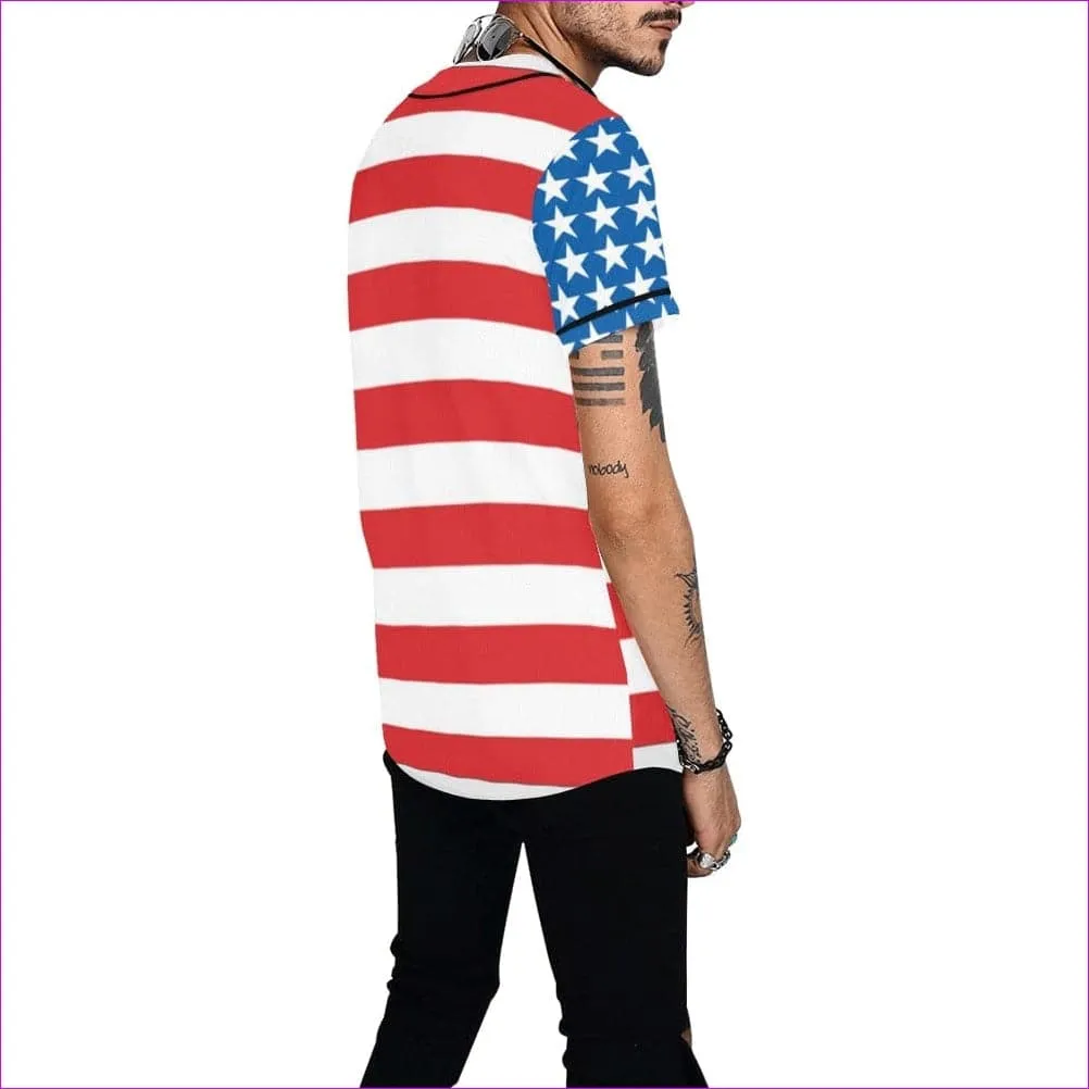 Patriotic Men's Baseball Jersey