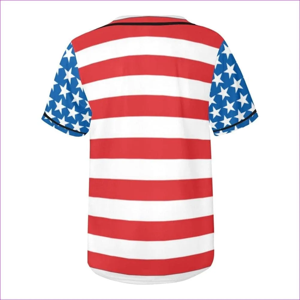 Patriotic Men's Baseball Jersey