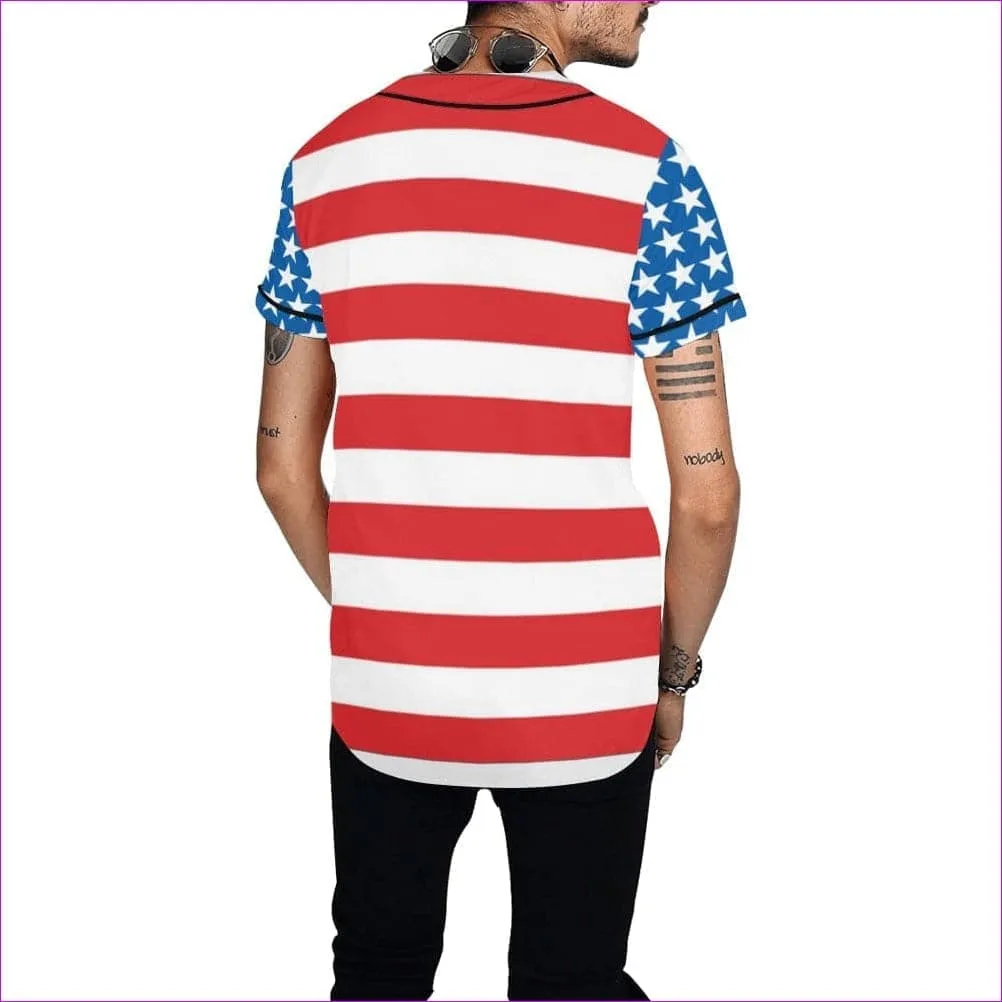 Patriotic Men's Baseball Jersey
