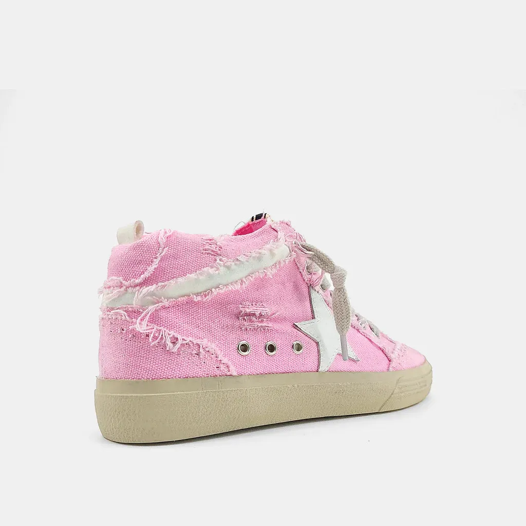 Paulina Pink Distressed High Top