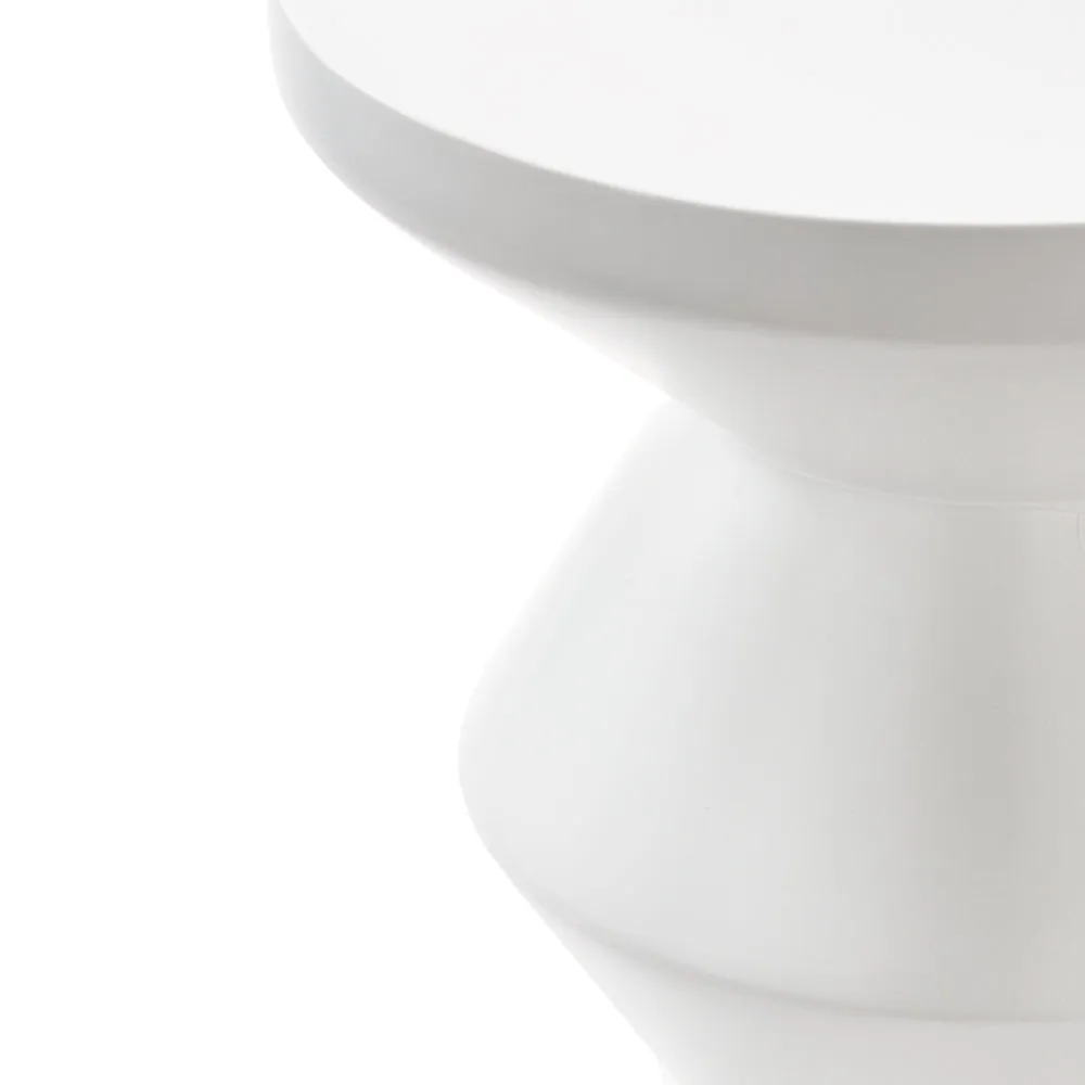 Pols Potten Zig Zag Outdoor Stool – White