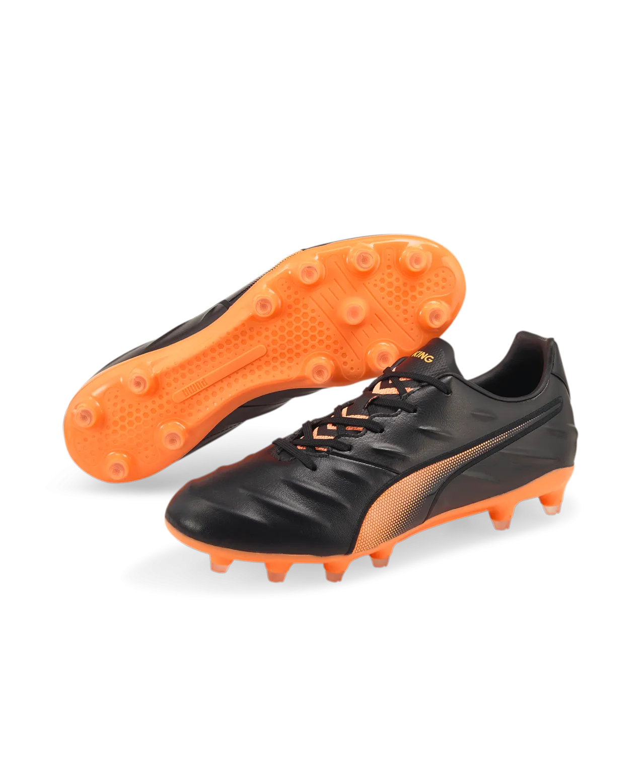 Puma King Pro 21 FG Soccer Cleats 106549 04  PUMA BLACK-NEON CITRUS