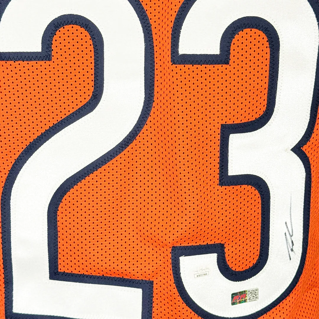 Roschon Johnson Signed Chicago Orange Football Jersey (JSA)
