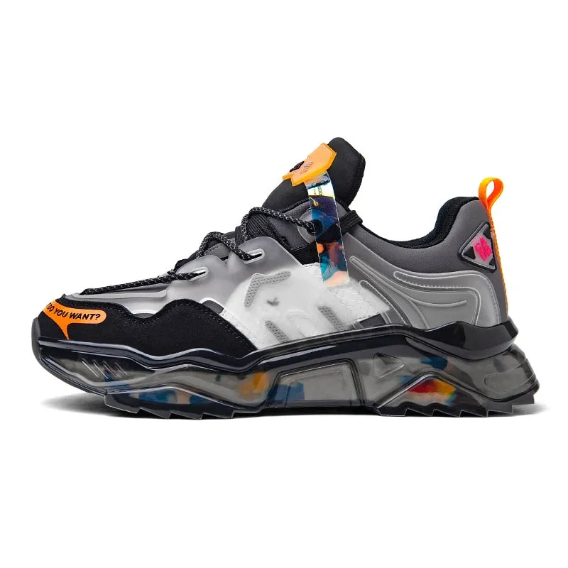 Running shoes light elastic fashion sneakers