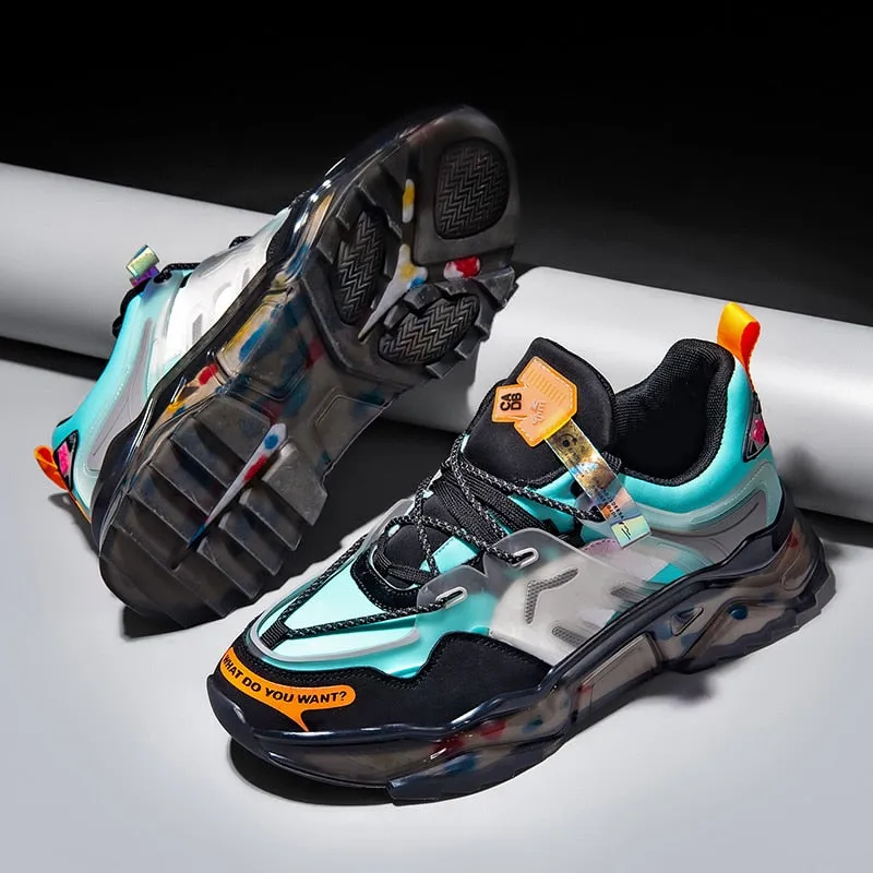 Running shoes light elastic fashion sneakers