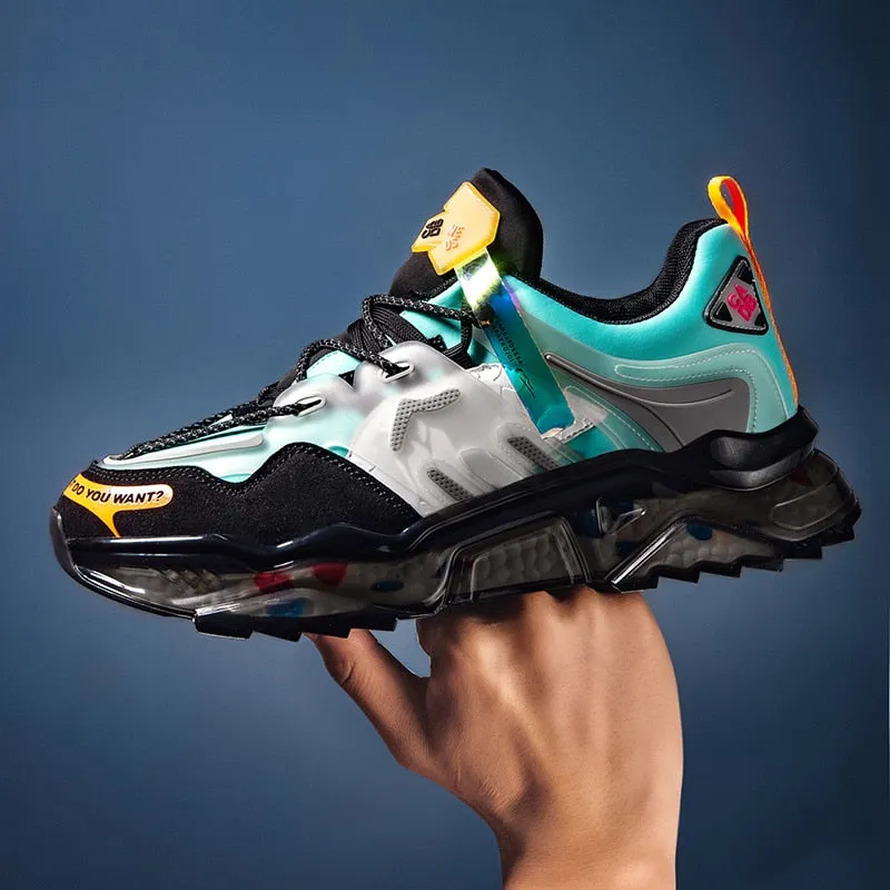 Running shoes light elastic fashion sneakers