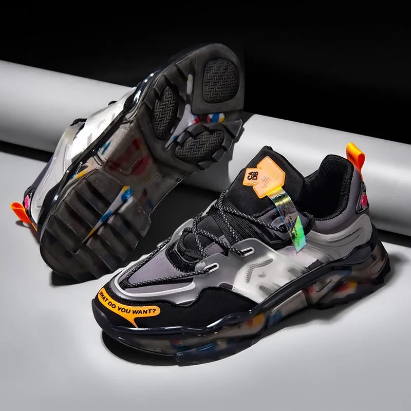 Running shoes light elastic fashion sneakers