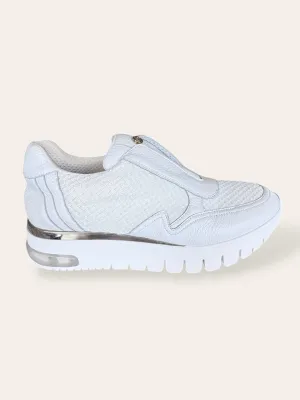 Russell&Bromley white leather platform sneakers 6 NEW
