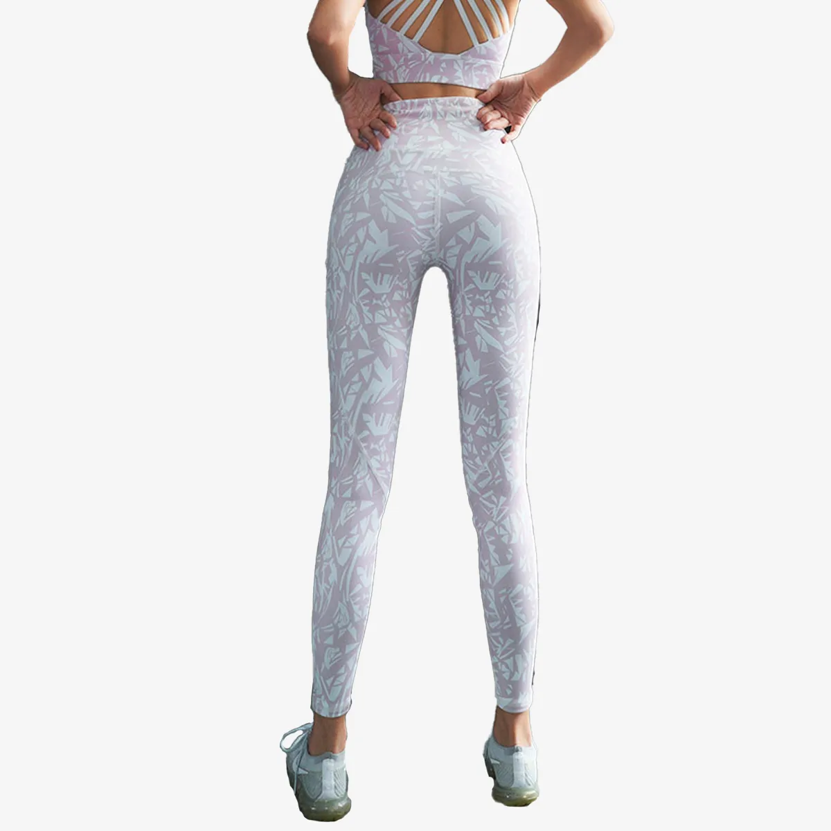 SALE - Pink Geometric Sports Legging