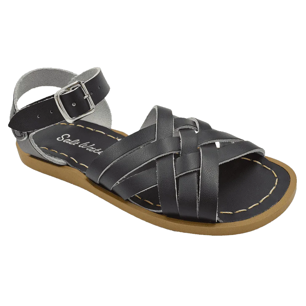 Salt Water Retro Sandal | Black (women's)