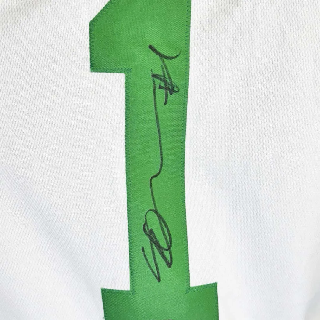 Sauce Gardner Signed New York White Football Jersey (Beckett)