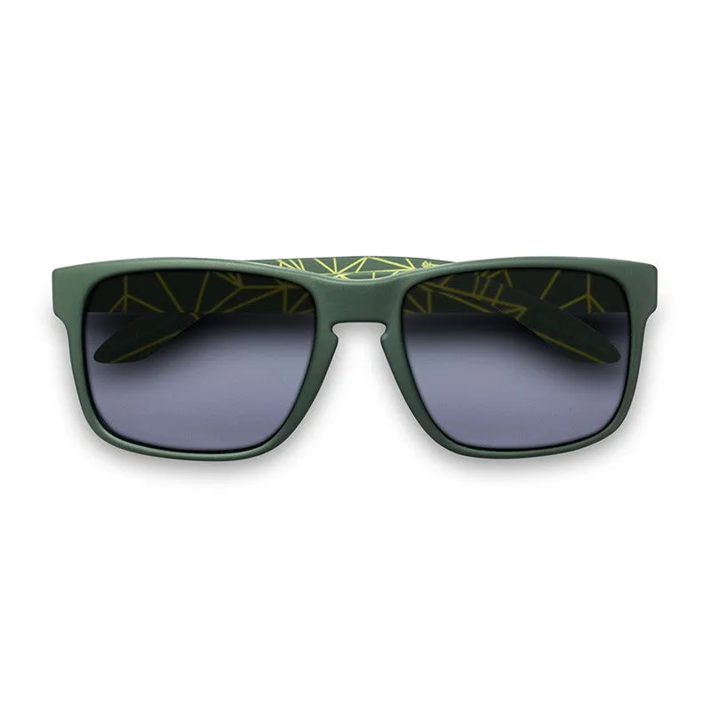 Scope Green Sunglasses with Mirror Lens