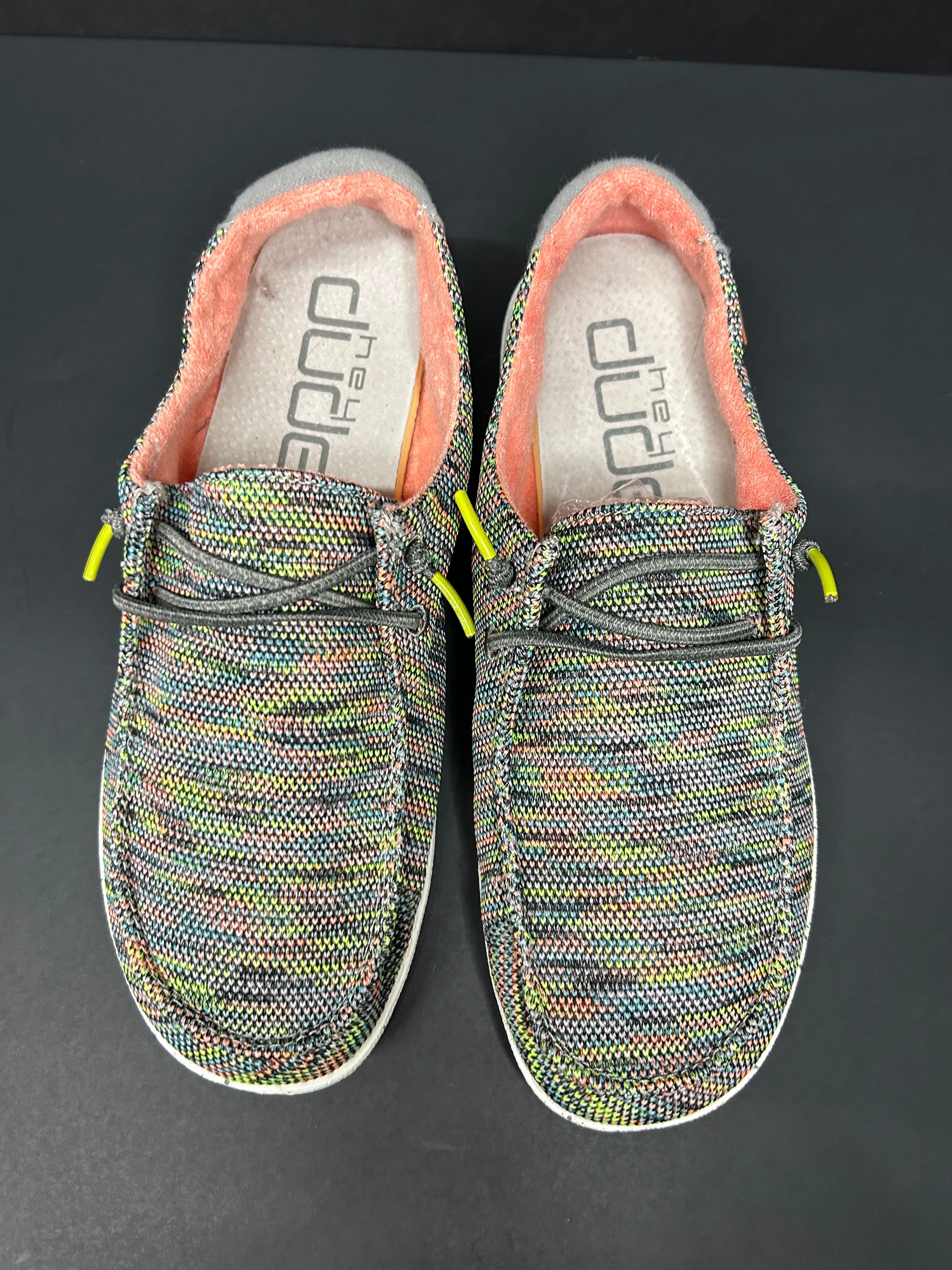 Shoes Flats By Hey Dude In Multi-colored, Size: 9