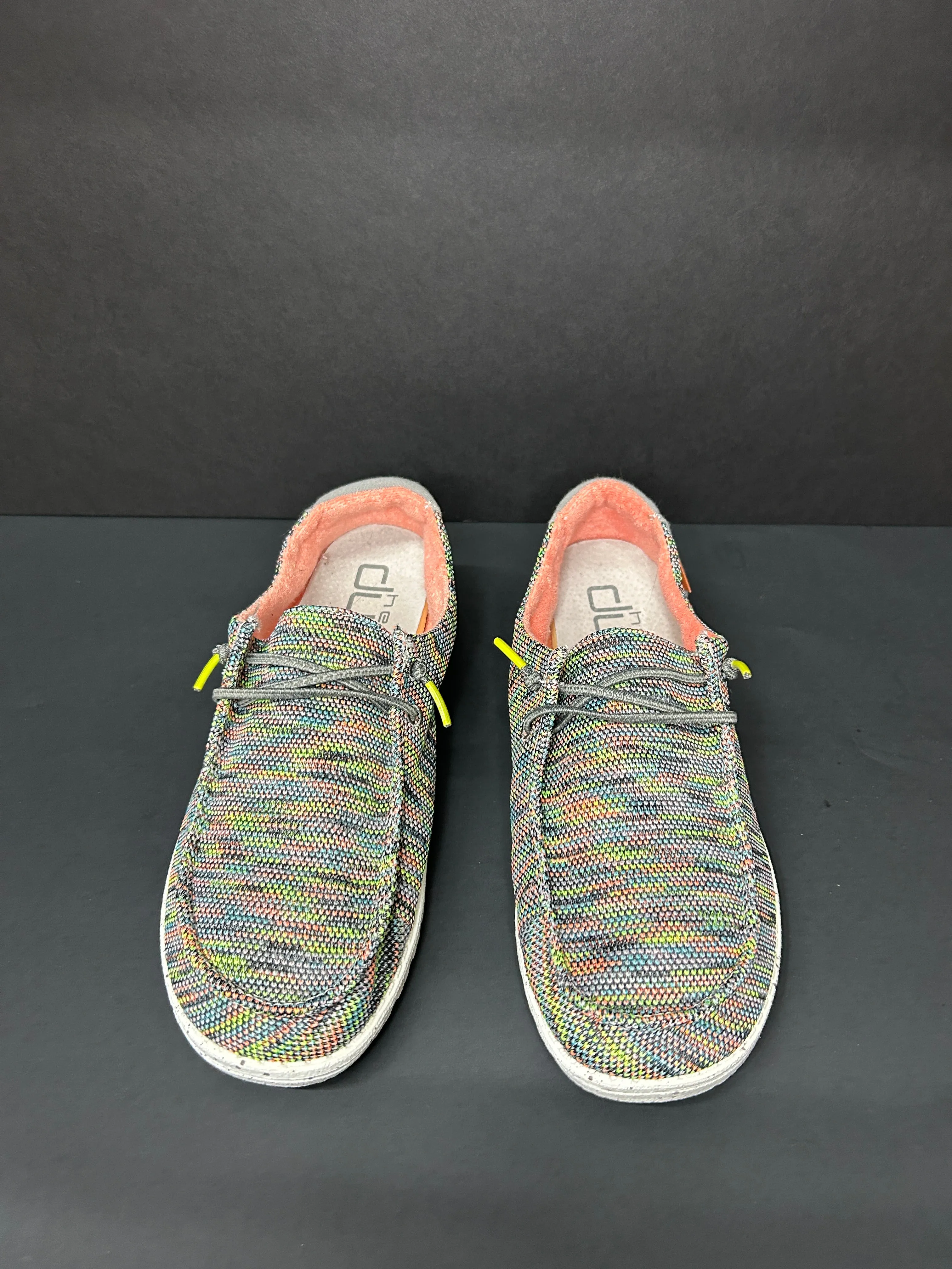 Shoes Flats By Hey Dude In Multi-colored, Size: 9