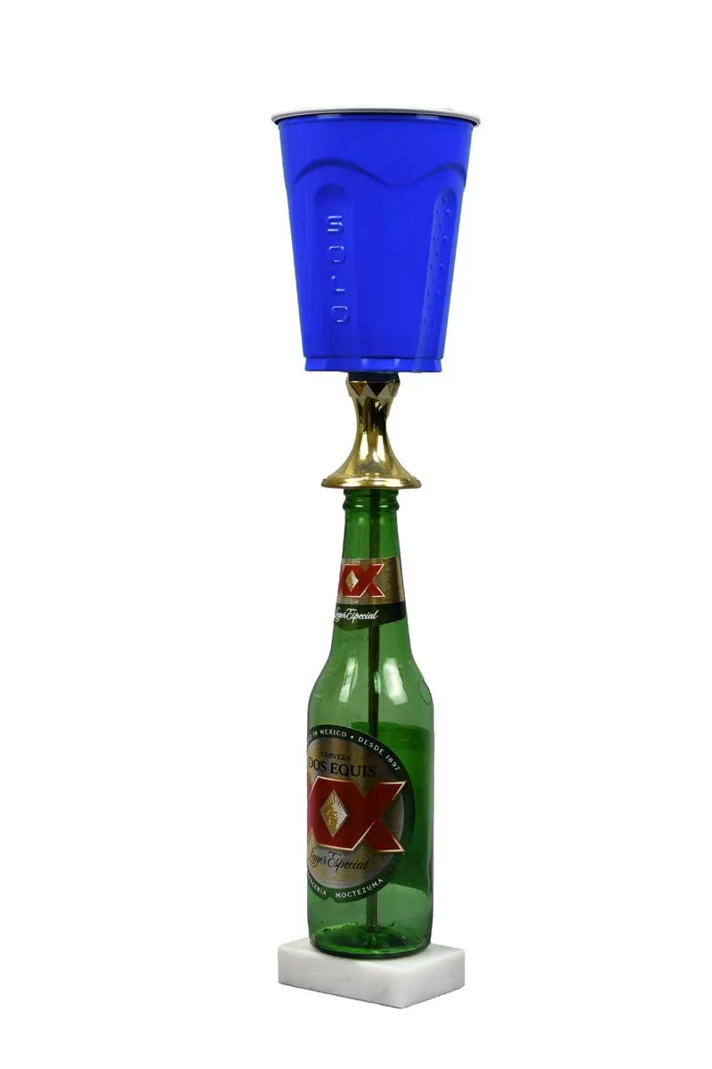Single Bottle Beer Pong Fantasy Sports Trophy
