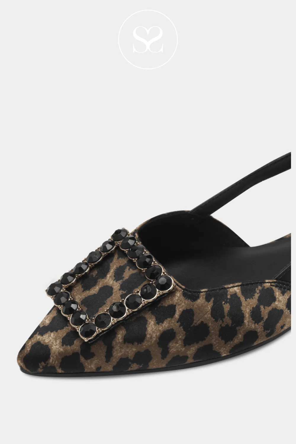 TAMARIS 1-29403-42 LEOPARD SLINGBACK BLOCK HEEL SHOES